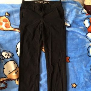 american eagle black skinny pants